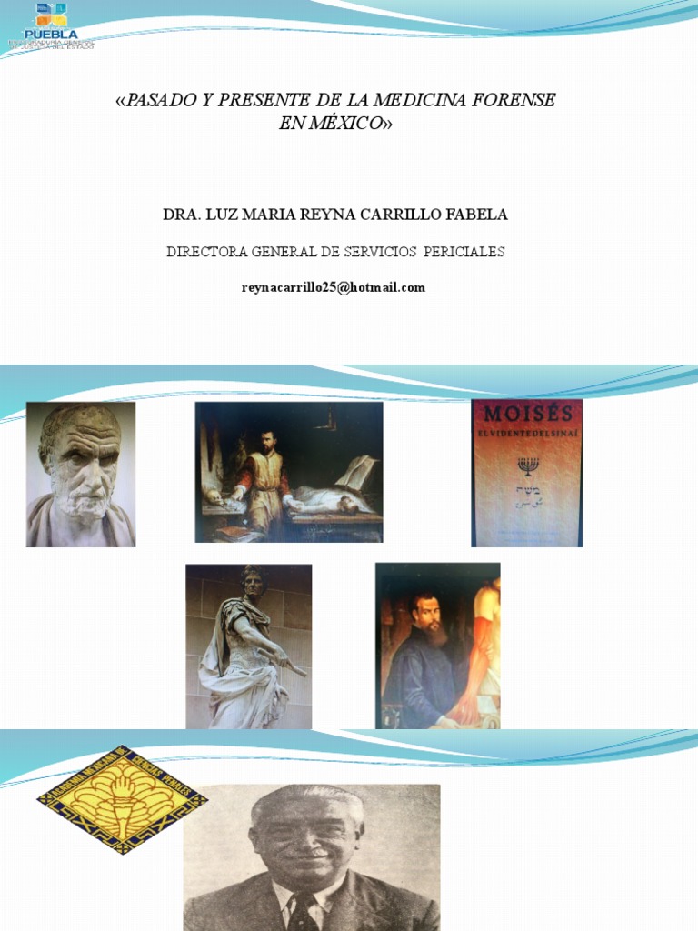 Pasado y Presente de La Medicina Forense en México PDF Jurisprudencia médica Ciencia forense