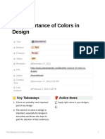 The Importance of Colors in Design: Key Takeaways Action Items