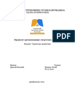 Upravljanje Projektima-Organizacija Sportskih Dogadjaja