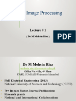 Digital Image Processing: Lecture # 1