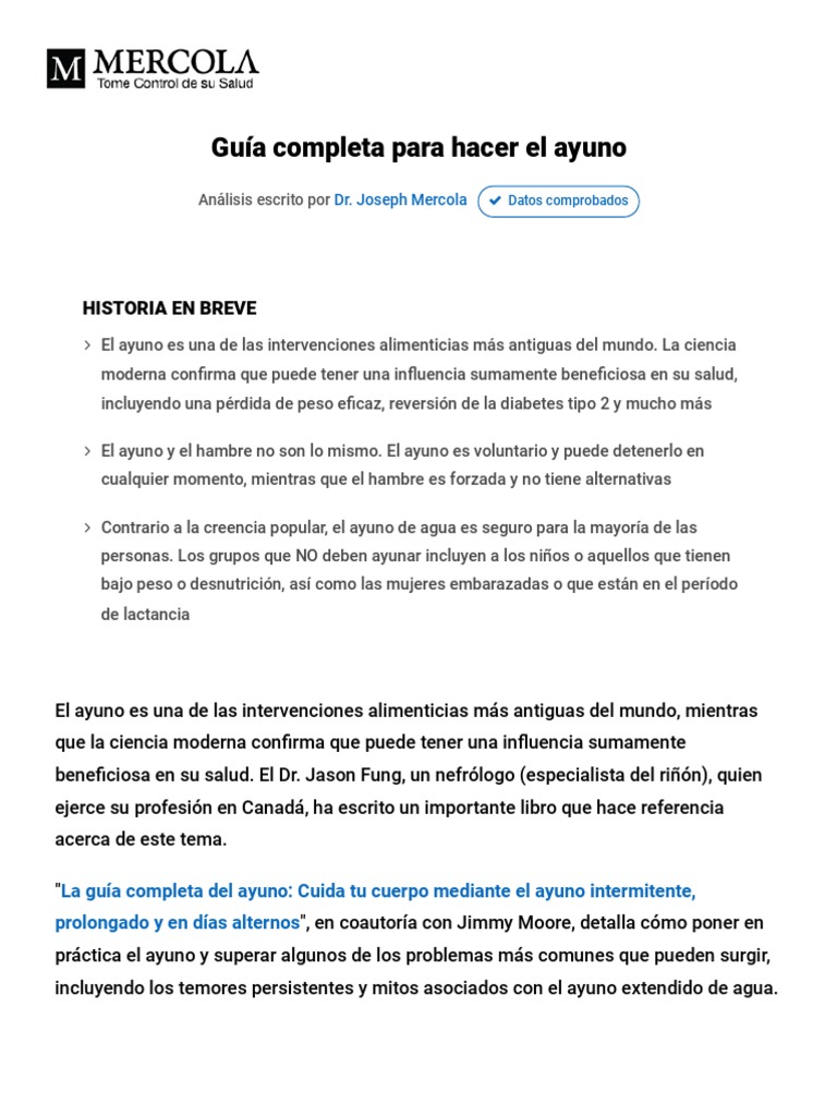 Guia Completa Para El Ayuno Pdf Pdf