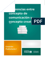 Diferencias Entre Concepto de Comunicación y Concepto Creativo