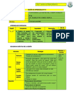 Sesión de Aprendizaje Ciencia de Segundo