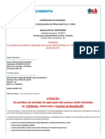 Atenção: Os Portões Da Unidade de Aplicação Das Provas Serão Fechados Às 12h30min, Observado o Horário de Brasília/DF