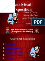 Analytical Exposition: Name of Group: Achyar Ulul Amri Anggi Trisna Rizky Hariono Rahmadia Putri