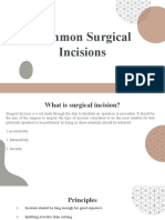 Common Surgical Incisions
