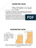 Piezometric Head