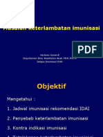 Masalah keterlambatan imunisasi (Kupang)