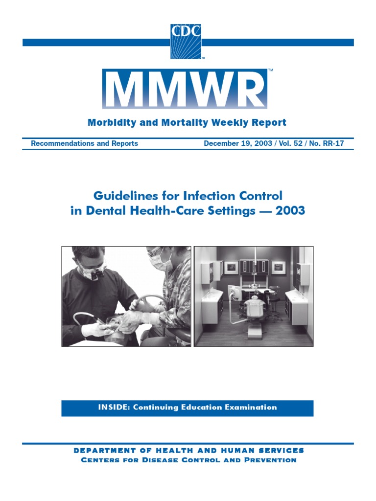 CDC Guideline For Infection Control Rr5217 PDF Infection Control