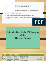 Ways Forward Philosophy of the Human Person 2