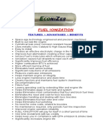 Fuel Ionization: Features Advantages Benefits