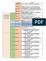 Schedule of Activities 2022 El-118