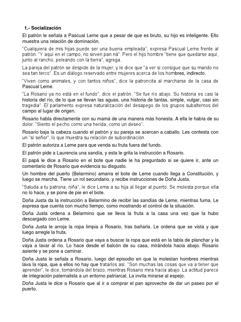 Análisis Río Abajo PDF
