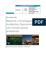 PRO-GG-DMAT-0003 - Reporte e Investigación de Incidentes Operacionales Con Consecuencia Ambiental - V2 Ene 18-Rev Final.