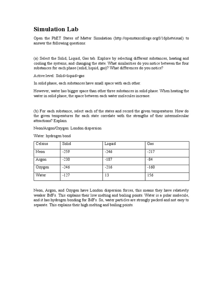 Simulation Lab | PDF