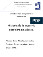 Historia de La Industria Petrolera en Mexico...