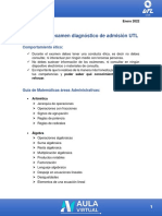 Guía de Estudios para Diagnóstico Ingreso 2022