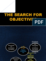 The Search For Objectives