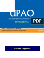 Gestion Logistica: Curso: Gestion Logistica Y Operaciones Docente: MS, Sagastegui Plasencia Domingo Cesar