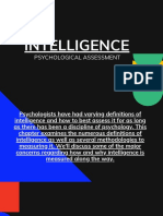Intelligence: Psychological Assessment