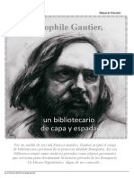 Théophile Gautier,: Un Bibliotecario de Capa y Espada