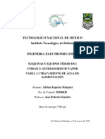 Tarea 2.3 Tratamiento de Agua de Alimentación