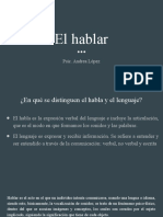 El Hablar