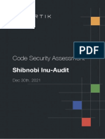 CertiK Audit For Shibnobi Inu Audit