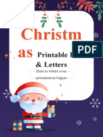 Christmas Printable Lists & Letters by Slidesgo