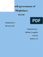 Local Self-Government of Meghalaya: Khadc