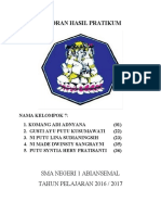 Laporan Hasil Pratikum Biologi