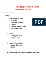 Nguyên lý hoạt động Xe tự hành và các thành phần cấu tạo