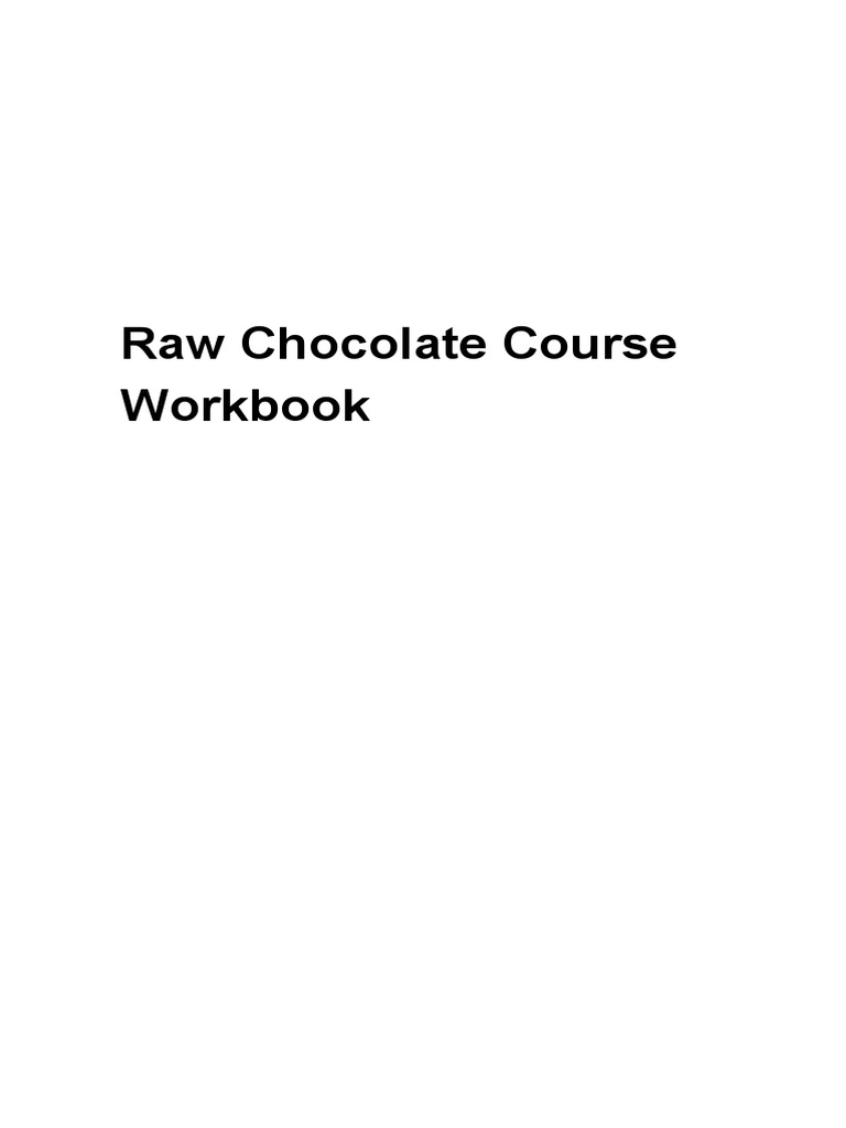 Rampolla H Raw Chocolate Course Workbook PDF