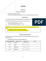 Intervals As Subsets of Real Numbers