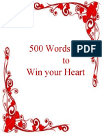 500 Words To Win Your Heart