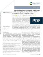 Size Selected and Surface Passivated CsPbBr3 Perovskite Nanocrystals For Self-Enhanced Electrochemiluminescence in Aqueous Media