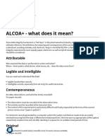 ALCOA+ - What Does It Mean?: Attributable