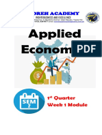 Week 1 Module Applied Economics
