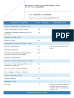 Functionality Indicator Points Remarks Recommendations