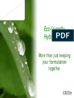 Eco-Friendly Hydrotropes: More Than Just Keeping Your Formulation Together