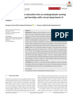 Integrating Naloxone Education Into An Undergraduate Nursing Course: Developing Partnerships With A Local Department of Health