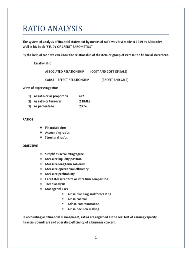 Ratio Analysis: Ratios | PDF | Dividend | Equity (Finance)