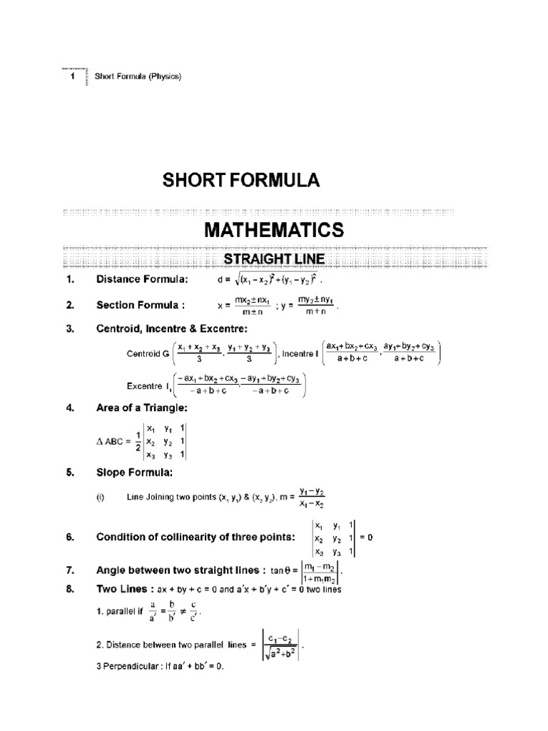 Chemistry 1 Formula Book | PDF