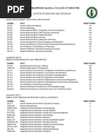 UP Intarmed Program Curriculum Overview | PDF | Human Body | Medicine