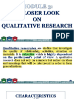 A Closer Look ON Qualitative Research