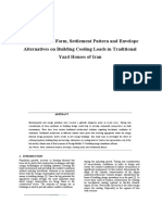 The Analysis of Form, Settlement Pattern and Envelope Alternatives On Building Cooling Loads in Traditional Yazd Houses of Iran (#259009) - 225505