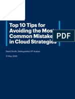 Top 10 Tips For Avoiding The Most Common Mistakes in Cloud Strategies