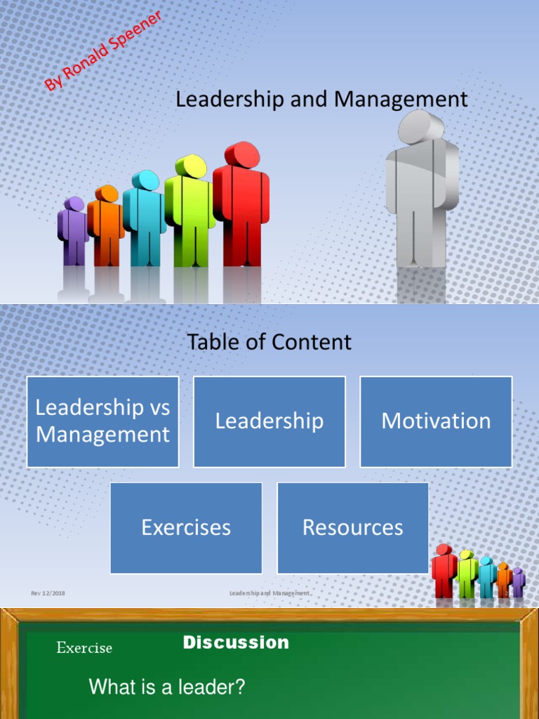 Leadership vs Management Overview | PDF | Leadership | Leadership