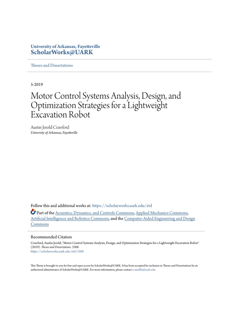 Robotics Control Optimization | PDF | Electric Motor | Control Theory