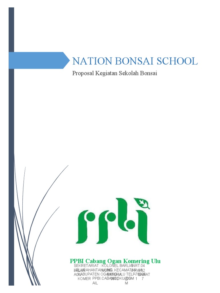 Proposal Sekolah Bonsai Nasional | PDF